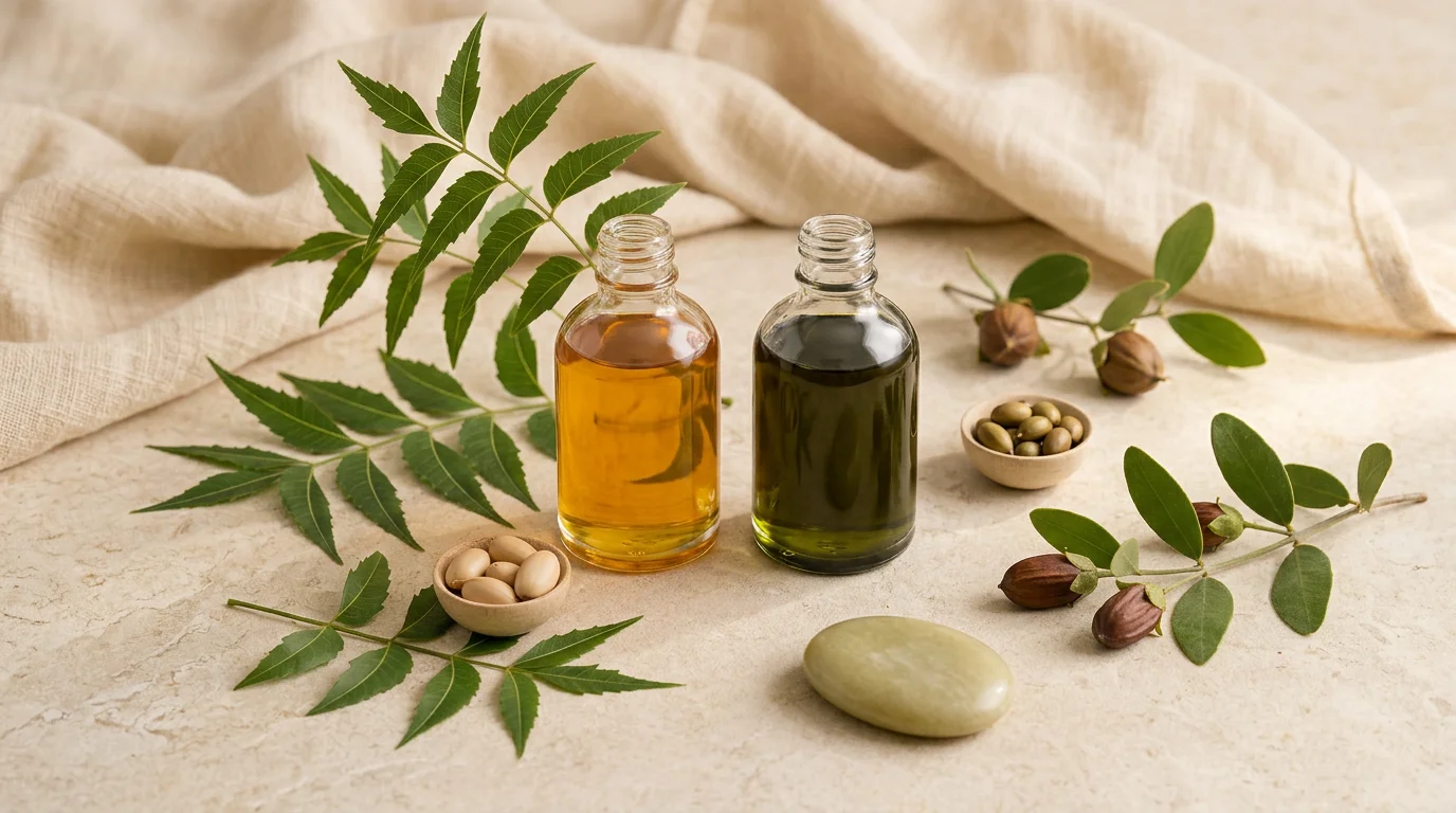Aceite de neem y jojoba