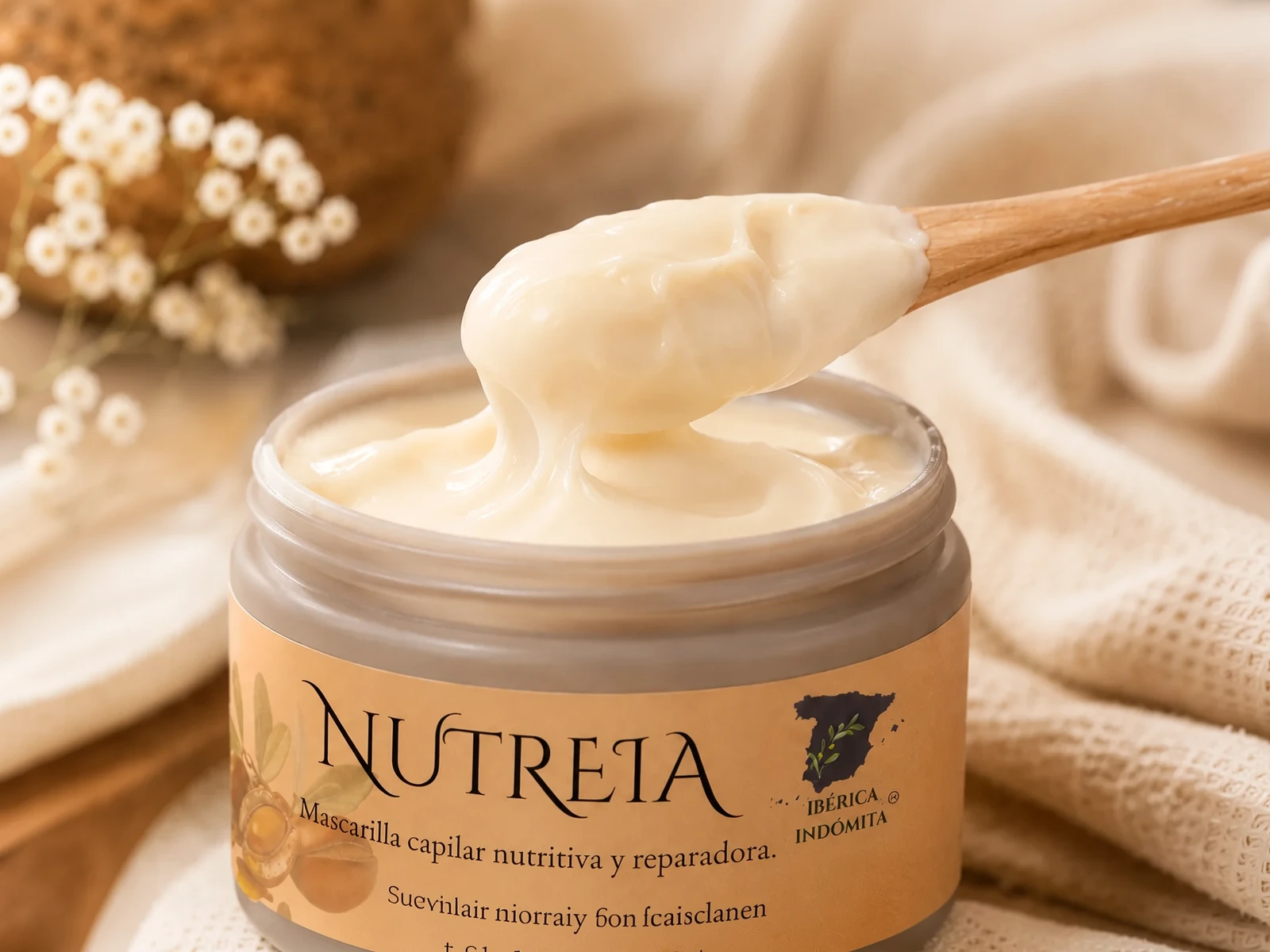 Nutreia — textura crema densa